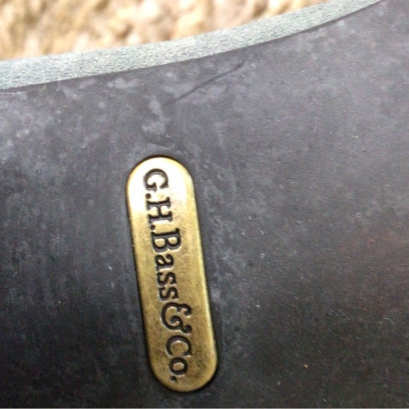 GH Bass&Co(7.5M) Naomi ankle boots Leather Suede in Porter Charcoal, Pre-owned. - Picture 5 of 7